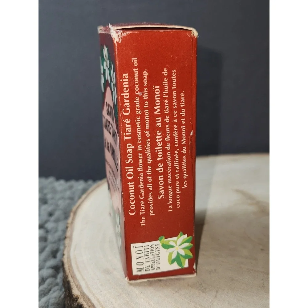 Monoi‎ Tiki Tahiti Soap Bar Vanilla Scent Coconut Oil Soap 4.55 oz~NEW
